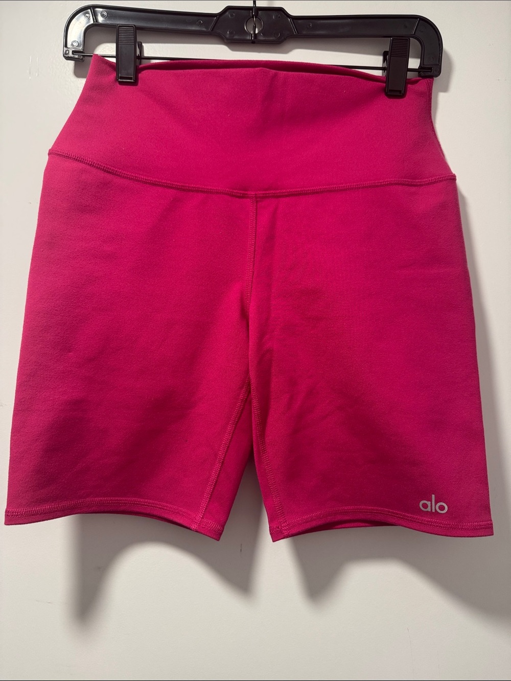 ALO Yoga Hot Pink High-Waist Bike Shorts